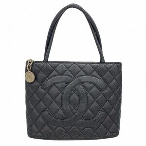 CHANEL Black Caviar Leather Reissue Tote Bag
